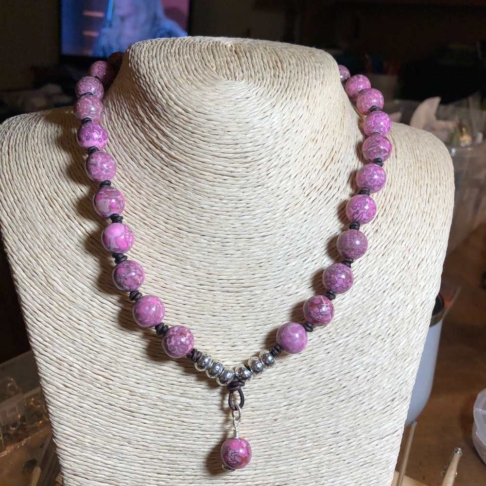 Crazy Lace Agate Necklace